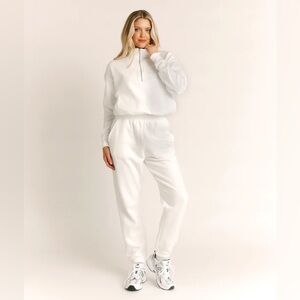 SIX STORIES- White Bride- quarter zip sweatshirt and joggers set- size small